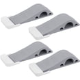 thumbnail image 1 of Paquete de 4 cuñas de seguridad de goma para la parte inferior de la puerta sobre alfombras, hormigón, azulejos, linóleo y madera - Tope de puerta resistente Sailing Electrónica, 1 of 5