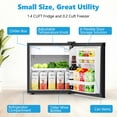 thumbnail image 2 of Compact Fridge COWSAR 1.6 Cu.Ft Freezer 7 Temp Settings, 2 of 8