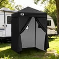 thumbnail image 3 of EAGLE PEAK Flex Ultra Compact 5x5 Changing Room, Oxford Pop-up Canopy, Portable Privacy Sun Shelter, Black, 3 of 9