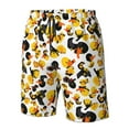 thumbnail image 4 of Logiee Duck In Black Suit1 Print Mens Swim Trunks Quick Dry Board Shorts,Breathable Hawaii Beach Shorts Swimwear Bathing Suits-XX-Large, 4 of 6