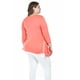 thumbnail image 3 of Blusa asimetrica con detalles de encaje Roman Fashion /Tallas Extras, 274 (Coral) coral 38, 3 of 6