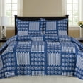 thumbnail image 1 of Nikki  3pc Reversible Quilt Set  Blue  - King Size, 1 of 1