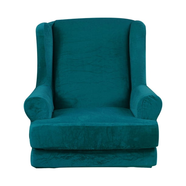 Funda de muebles con súper elástica, elegante funda de poliéster para asiento de sillón, muebles, decoración para hogar, antideslizante, lavable Verde brillante