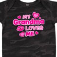 thumbnail image 4 of Inktastic My Grandma Loves Me with Hearts and Kiss Boys or Girls Baby Bodysuit, 4 of 5
