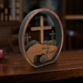 thumbnail image 3 of XGFHYJEH Easter Decoration, Easter Decorations for the Home, Easter Decor, Easter Decoration Wooden Easter Resurrection Scene Tomb Tray Set Easter Decor For Religious Home Office Tabletop, 3 of 7