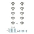 thumbnail image 6 of Elegant Decor Garlande 1.2" Diameter Brushed Nickel Mushroom Knob Multipack (Set of 10), 6 of 6