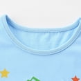 thumbnail image 5 of larppty Toddler Baby Girls 2 Piece Pajamas Set, Unicorn Rainbow Print Ruffle Sleeveless Top & Shorts, Soft Cotton Kids Summer Sleepwear（Sky Blue, 4-5 Years）, 5 of 8