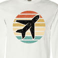 thumbnail image 4 of Inktastic Airplane Pilot Vintage Sunset Long Sleeve T-Shirt, 4 of 5