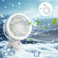 thumbnail image 6 of ​​Rechargeable Desk Fan With 3 Speeds USB Clip On Fan 7-Inch Portable Cooling Fan Night Light Function Vertical Base For Office​​, 6 of 6