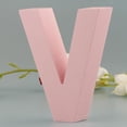 thumbnail image 3 of GUOOL Pink Wooden Floating Letters 26 Alphabet Letter Wedding V, 3 of 9