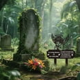 thumbnail image 3 of Baby Memory Memorial Grave Markers Angle Baby Metal Garden Stake Graves Cemetery Decor Outdoor Plaque Ornament Black Silhouette Text Graveyard Decorative Memoriam Art Gifts Black, 3 of 9