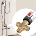 2X Thermostatic Mixing Valve Solid Brass G1/2 for Shower System Water