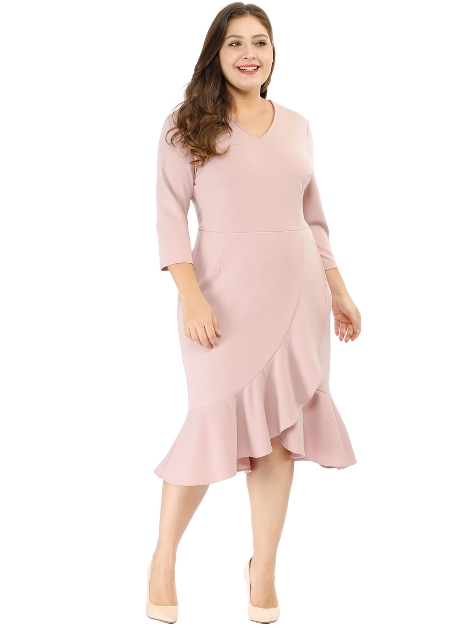 plus size midi occasion dresses