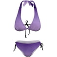 thumbnail image 5 of SKQIT Women's Swimsuits Gradient Color Triangle String Thong Bikini Set Sexy High Cut Swimwear Bathing Suit, 5 of 7