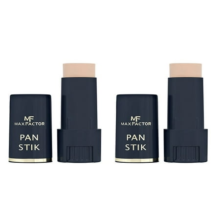 Max Factor Panstik Foundation - 13 Nouveau Beige (Pack of 2) + Schick Slim Twin ST for Sensitive (Best Makeup Brand For Sensitive Skin)