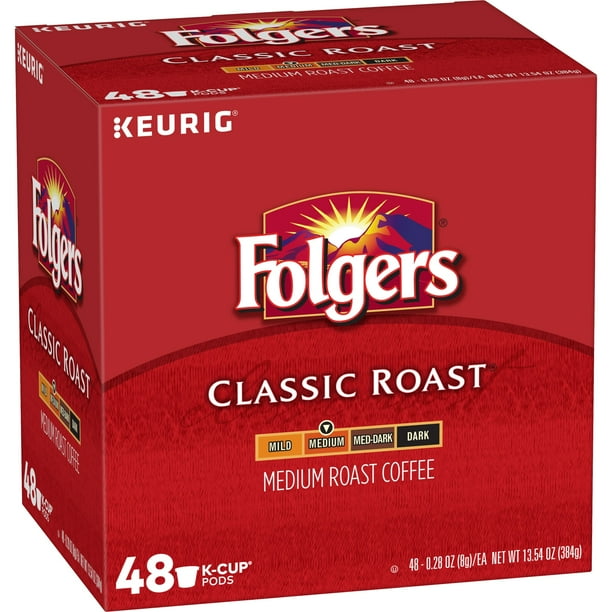 Coffee Pods On Sale This Week Folgers Classic Roast K-Cup Coffee Pods, Medium Roast, 48 Count For