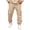 Beige -CR60, variant on Sweatpants for Mens Cargo Lightweight Elastic Waist Pants Baggy Drawstring Jogger Pants with Pockets 2026 White M