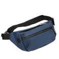 thumbnail image 1 of Bolso de pecho, bolso de cintura impermeable, bolso de hombro tipo mensajero para deportes al aire libre y ocio, azul, 1 of 5