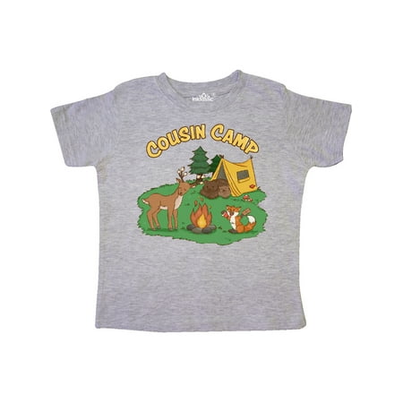 

Inktastic Cousin Camp With Camping Animals Gift Toddler Boy or Toddler Girl T-Shirt