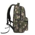 thumbnail image 3 of Zufioo Camouflage maple Print Casual Student Backpack, Adjustable Shoulder Straps Multi-Function Multi-Pocket Sports Bag Travel Backpack, Unisex-One Size, 3 of 5
