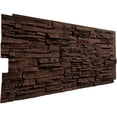thumbnail image 2 of NewStone Canyon Ridge Faux Stone Panel, 45 3/4"W x 24 1/2"H x 1 1/4"D, Weathered Brown Color, 2 of 8