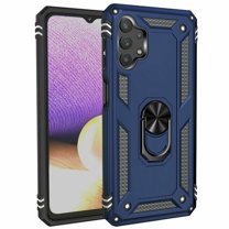 Dteck Case For Samsung Galaxy A32 5G (6.4 inches) 2021 Released,Shockproof Rubber Armor Case Hybrid Rugged Hard PC Back Phone Ring Kickstand Cover without Screen Protector,Blue
