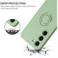 thumbnail image 2 of for Samsung Galaxy S23 Case, Slim Silicone | 360° Ring Holder Kickstand | Support Car Mount | Soft Gel Rubber Hybrid Bumper Samsung Galaxy S23 Phone Case Cover for Girls Women, Matcha Green, 2 of 16