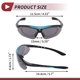 thumbnail image 4 of Ofertas únicas 1 juego de gafas de montar para motocicleta PC PC gafas de sol para deportes al aire libre para motocross, bicicleta de tierra ATV lente gris oscuro marco azul negro, 4 of 7