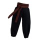 thumbnail image 3 of 1:12 Pantalones de salón para hombres a escala con cinturón, disfraz de muñeca en miniatura suelta de cosplay deportivo para 6 '' cifras de acción, cinturón marrón, 3 of 10