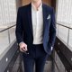 thumbnail image 2 of M-4XL-Conjunto de dos piezas para hombre, traje y pantalones de alta calidad, estilo elegante, informal, para banquete, novedad de 2024, 2 of 5