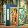 thumbnail image 3 of Kit de casa en miniatura para bricolaje, kits de libros Fsolis, librería Panda Bookshop, 3 of 6