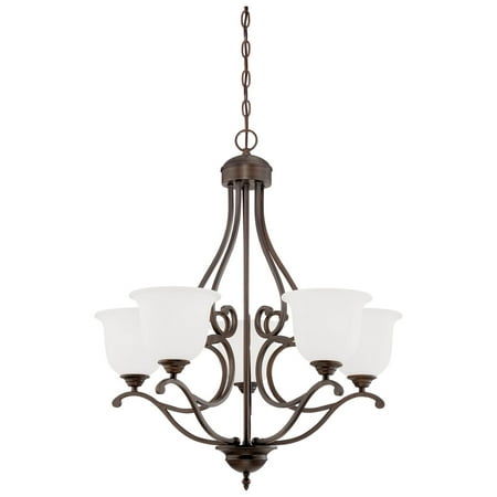

Millennium Lighting Courtney Lakes 5 Light Chandelier Ceiling Fixture in Rubbed Bronze