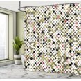 thumbnail image 4 of Ambesonne Ethnic Shower Curtain, Retro Pattern Abstract Art, 69"Wx84"L, Sage Green, 4 of 4