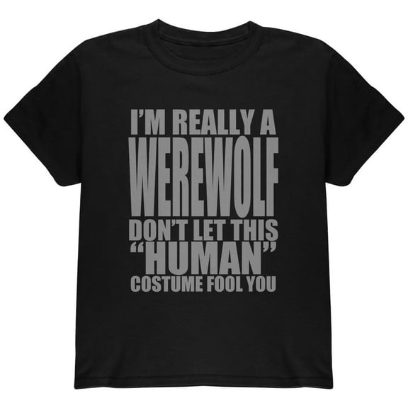 Human Werewolf Costume Youth T Shirt