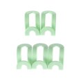 thumbnail image 1 of 5pcs Clothes Hangers Plastic Closet Easy Hooks Non-slip Wardrobe Storage Organizers Racks, Green, 1 of 8