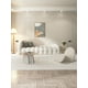 thumbnail image 4 of French marshmallow sofa small living room lamb fleece sofa My Lux Decor Round, 4 of 15