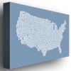 thumbnail image 2 of Trademark Art "US City Map XII" Canvas Wall Art by Michael Tompsett, 2 of 3
