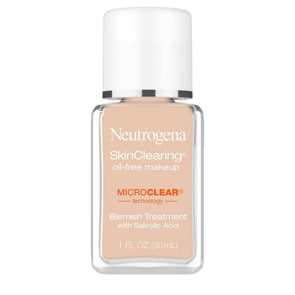 Maquillaje Neutrogena SkinClearing, sin aceite, color beige suave, 50 x 30 ml