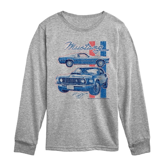 Ford - 69 Mustang - Youth Long Sleeve Graphic T-Shirt