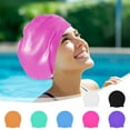 thumbnail image 7 of Extra Large Silicone Swim Cap for Long Hair and Protective Styles–Waterproof Swimming Cap for Men and Women with Dreadlocks, Weaves, Extensions, Braids, Curls, and Afros–Keep Hair Dry, 7 of 7