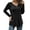 C-Solid Black, variant on Women's Plus Size Tops Casual Blouses Long Sleeve Flowy Tunic Tops m-4xl