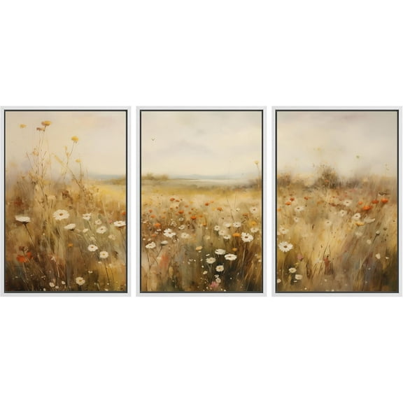 Hieng Cuadros De Pared De Sala, 3 Piece Canvas Wall Art Woodland Nursery Decor Forest Rivers Canvas Prints Home Artwork Decoration for Living Room,Bedroom(only canvas)