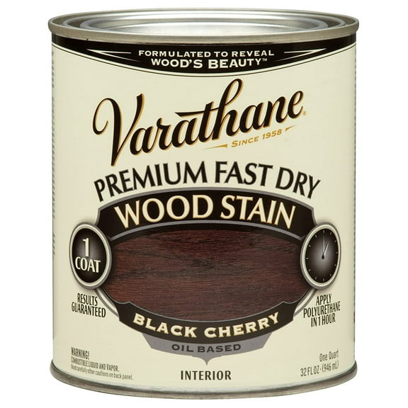 Rust-Oleum Varathane Premium Fast Dry Wood Stain - Dries in 1 Hour - Pack of 2, Black Cherry