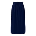thumbnail image 5 of Sngxgn Long Sleeve Midi Dress Casual Loose Flowy Dresses(Blue,L), 5 of 5