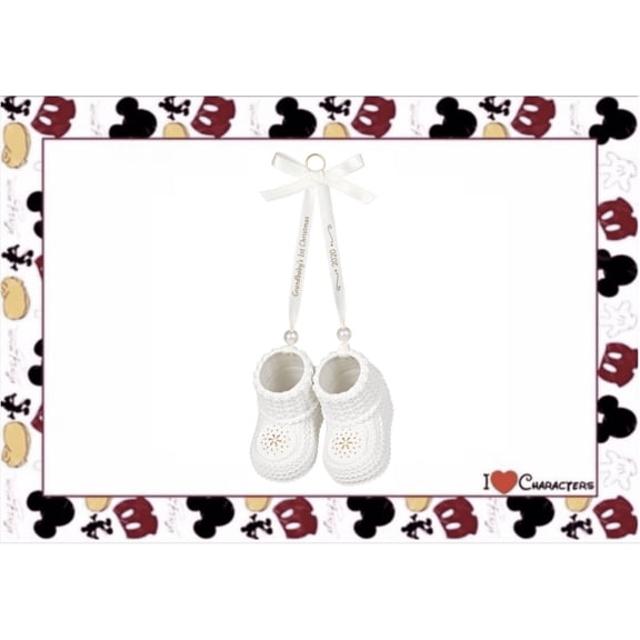 Hallmark 2020 Grandbaby's 1st Christmas Booties Porcelain Ornament New with Box