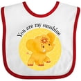 thumbnail image 3 of Inktastic You Are My Sunshine Elephant Etana Yellow and Cute Boys or Girls Baby Bib, 3 of 4