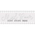 thumbnail image 2 of Bailey, Ann 32x15 White Modern Wood Framed Museum Art Print Titled - Dirt Stops Here, 2 of 4