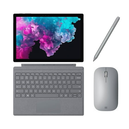 Microsoft Surface Pro 6 2 in 1 PC Tablet 12.3" (2736 x 1824) Touchscreen - Intel Core i5 (up to 3.40 GHz) - 8GB Memory - 128GB SSD - Fanless -Keyboard, Surface Pen and Mobile Mouse - Platinum