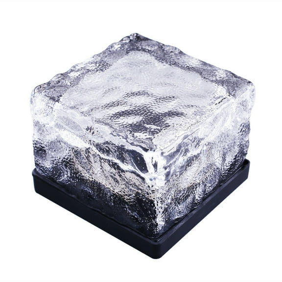 LEORX Solar Ground Lights Outdoor LED Landscape Light Blue Plastic 1Pack