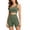 Army Green, variant on Workout Sets for Women Two Piece Seamless Activewear Ribbed Scoop Neck Sleeveless Crop Tank Tops High Waisted Biker Shorts Gym Yoga Athletic Matching Outfits